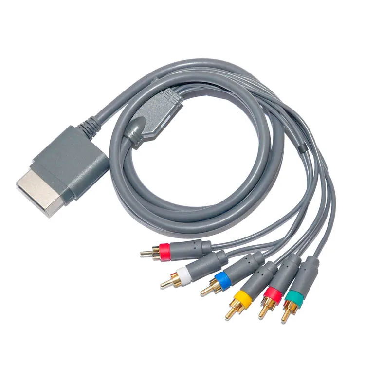 6in1 1.8M Gold Plated HD YPbPr Component AV Audio Video Cable Cord