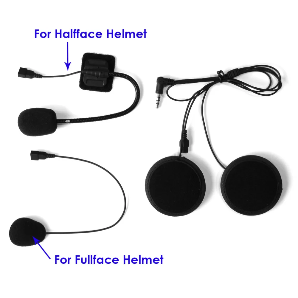 Koop Merk Lexin intercom Headset amp; Clip Set Accessoires voor LX B4FM Bluetooth Helm Interphone Intercom Hoofdtelefoon Jack Plug