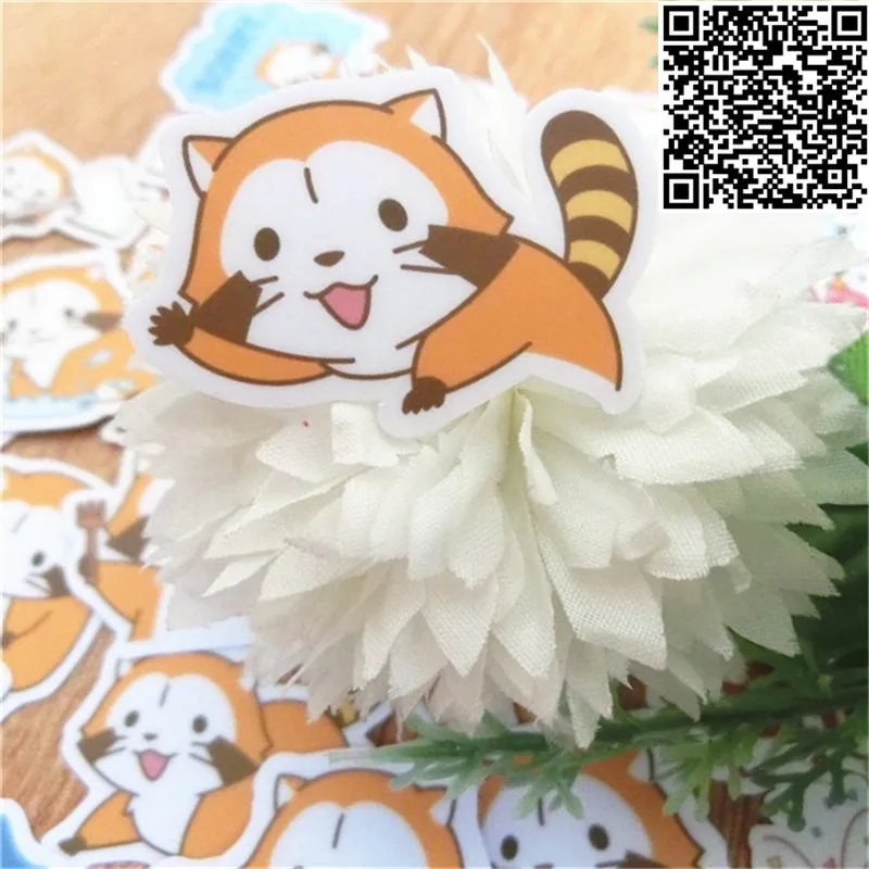 

36 PCS/Lot Mini raccoon Cartoon Style Mix Stickers For Kids Skateboard Laptop Luggage Motorcycle Toy JDM Waterproof DIY Sticker