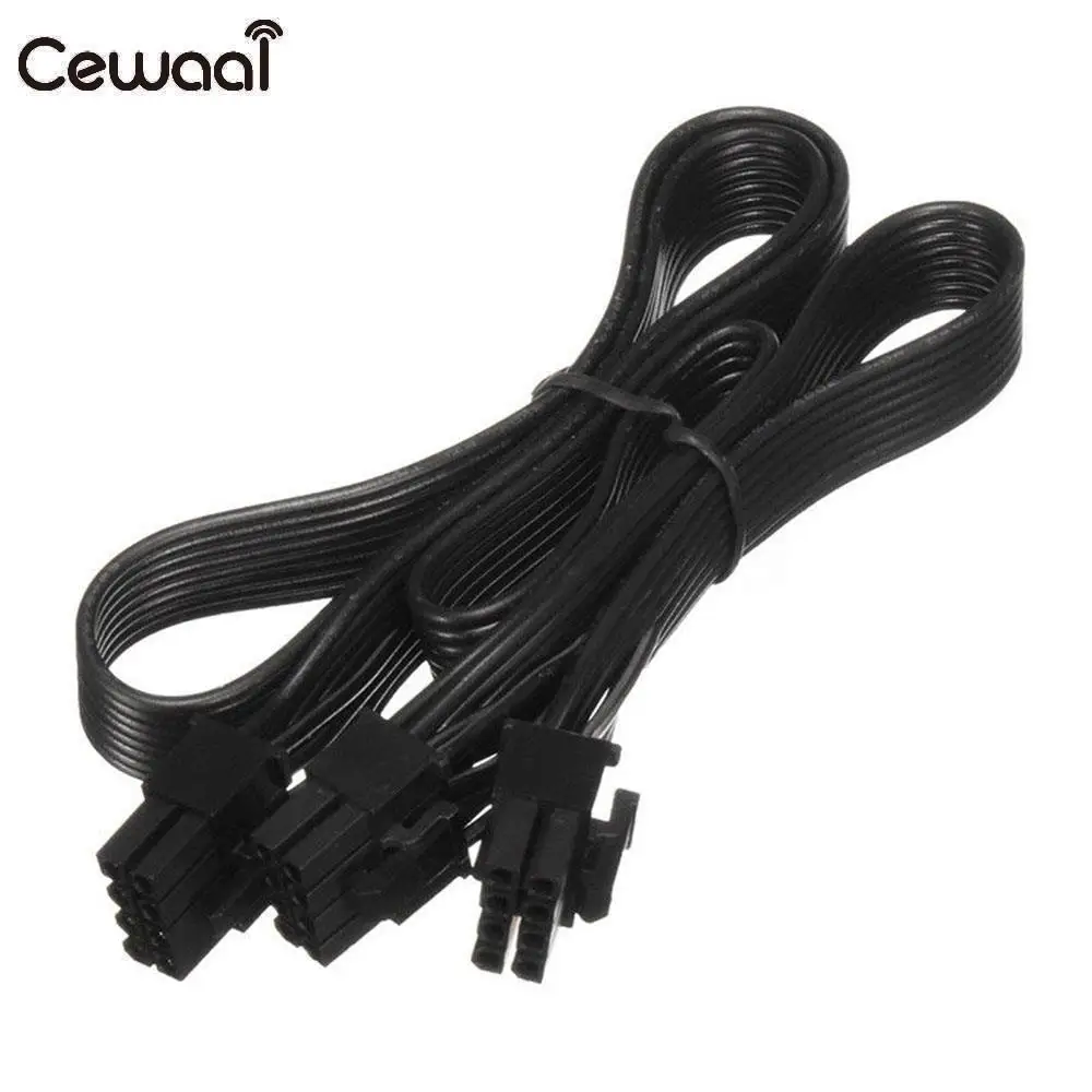 

Cewaal Modular Power Cable Extension Power Cable 6Pin/8Pin Male To Dual 8Pin(6+2) Male PCI-E Mining for BTC LTC Ethereum