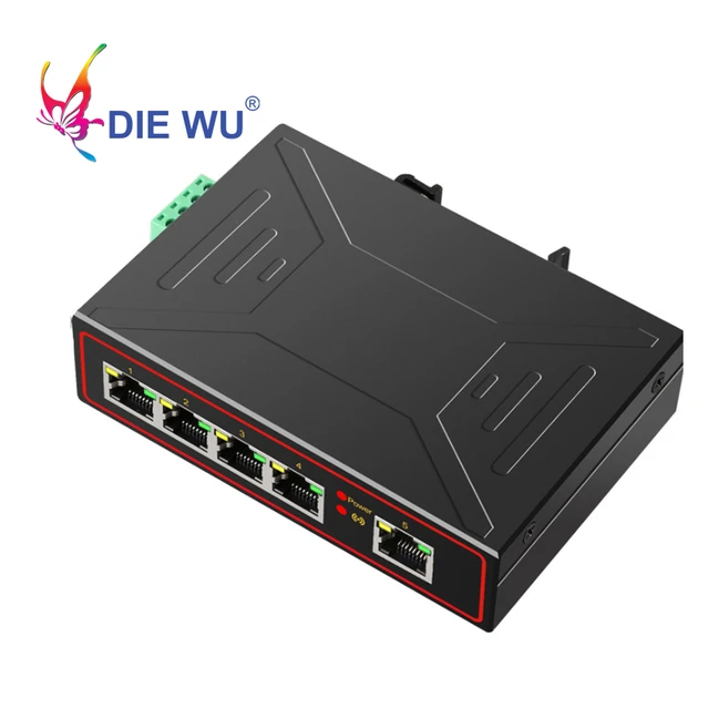 DIEWU Mini 5/8 Ports Network Switch Desktop Gigabit Fast RJ45 Ethernet  Switcher