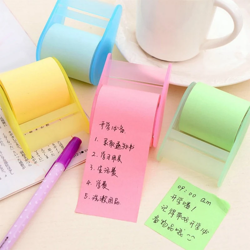 

1 Pc Colored Tearable Paper Stickers Memo Pad Notepad Self Adhesive Kawaii Sticky Notes Office School Supplies