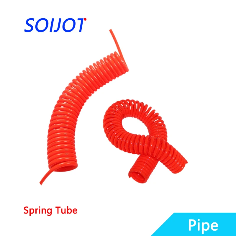

6/9/12/15MM pneumatic spring tube gas / pump pneumatic tube / PU spiral resistance high pressure hose 8 * 5 10 * 6.5 12 * 8