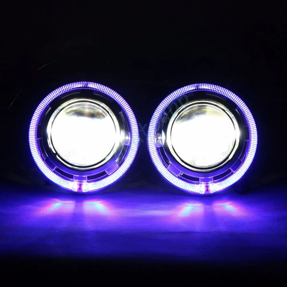 LED Headlights lens bluetooth angel eyes 3