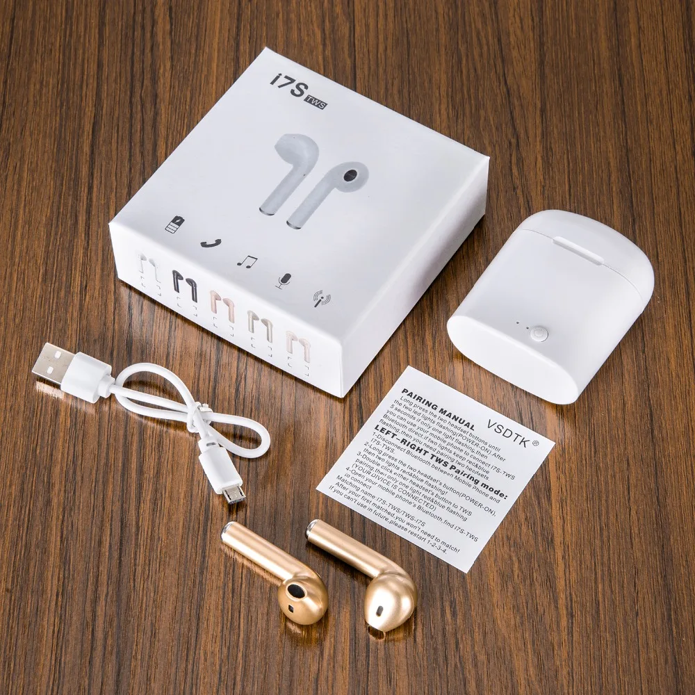 

I7 i7s tws In-ear Bluetooth Earphone fone de ouvido Wireless headset Earbuds earphone for iPhone Xiaomi Samsung Huawei LG phone
