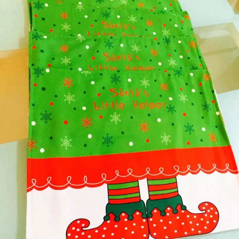 Рождественская подставка с принтом эльфа для дома, сада, кухни, обеденного стола, украшения, аксессуары, коврики W1