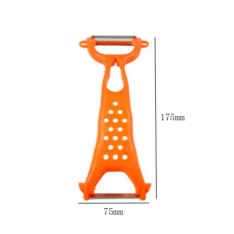 IVYSHION 4 шт. кухонный пластиковый двухсторонний Овощной очиститель картофель морковь Терка резак слайсер измельчитель Овощечистка Нож для нарезания соломкой