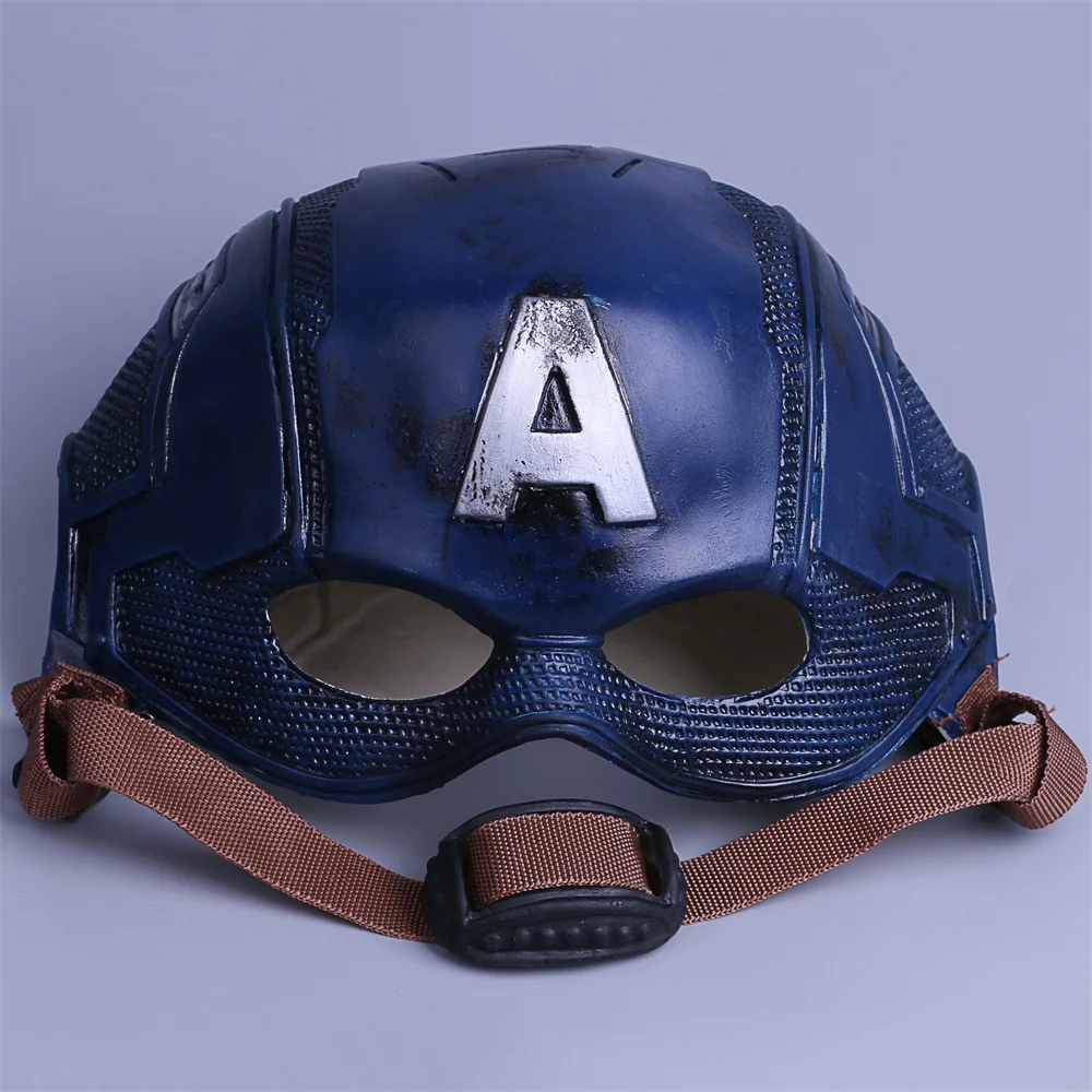 Cosplay Captain America Mask Avengers Infinity War Mask Halloween Helmet Latex Cosplay Mask Costume (1)