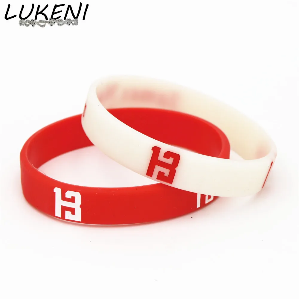 Lukeni 2 шт Мужские баскетбольные спортивные силиконовый браслет-повязка резиновые браслеты и браслеты для фанатов подарок SH056