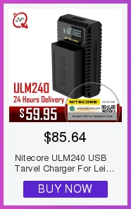 Nitecore UCN1 USB двойной слот для путешествий Зарядное устройство для цифровой однообъективной зеркальной камеры Canon EOS LP-E6 LP-E6N LP-E8 батареи Rebel MarkII MarkIII X4 T серии Камера