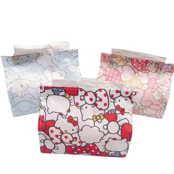 

5 Pcs Cartoon Melody Twin Stars Mickey Minnie Doraemon Home Car Removable Tissue Paper Box Napkin Holder
