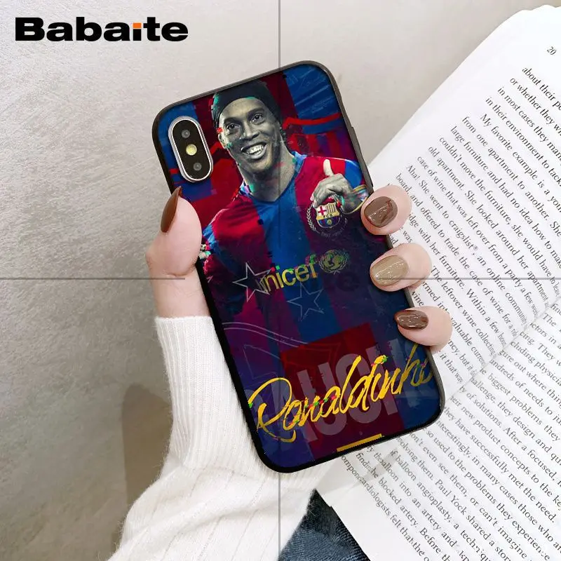 Babaite Ronaldinho ТПУ мягкий резиновый чехол для телефона чехол для iPhone XS XR XSMax 6 6S 7 7plus 8 8Plus Xs 5 5S 5c SE 11 11pro 11promax