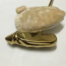 Фирменная Новинка большой член клюшки Золотой Член Гольф Паттер; гольф клюшки для гольфа 33/34/35 дюймов Сталь вал с головных уборов EMS