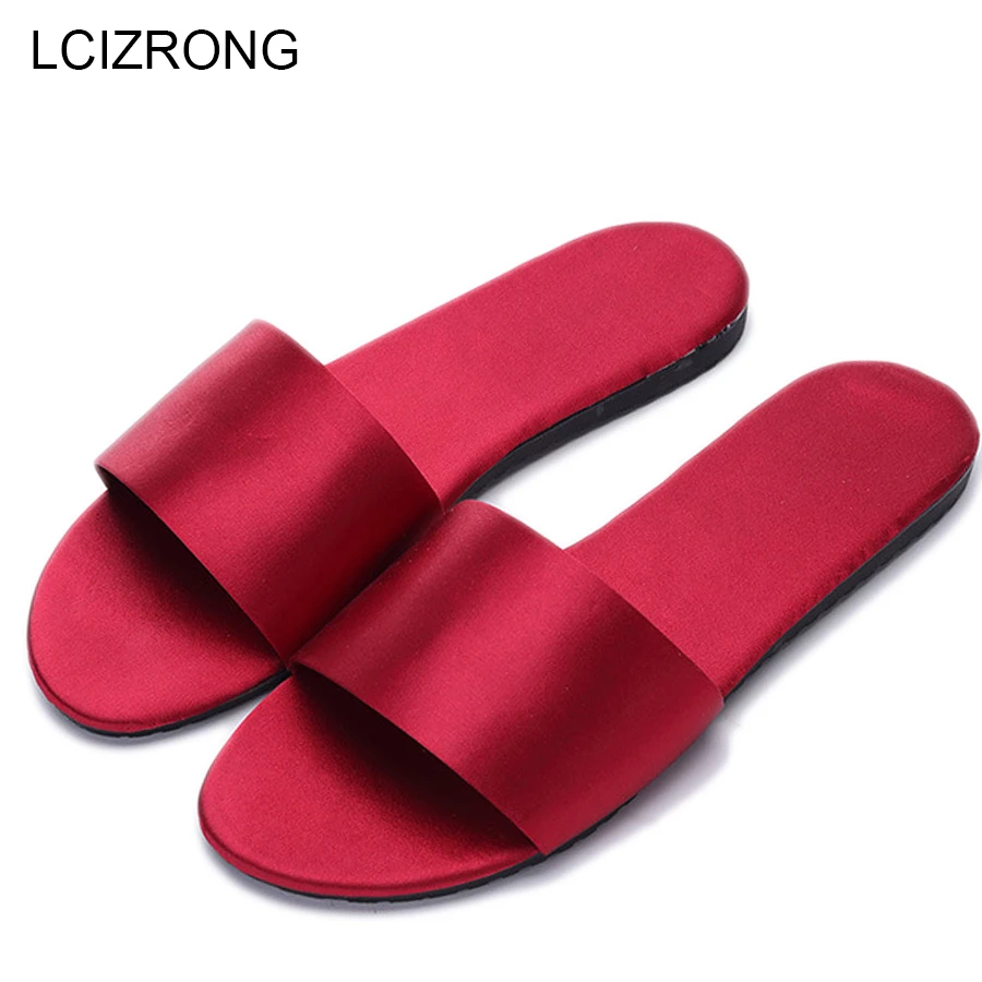 satin slippers