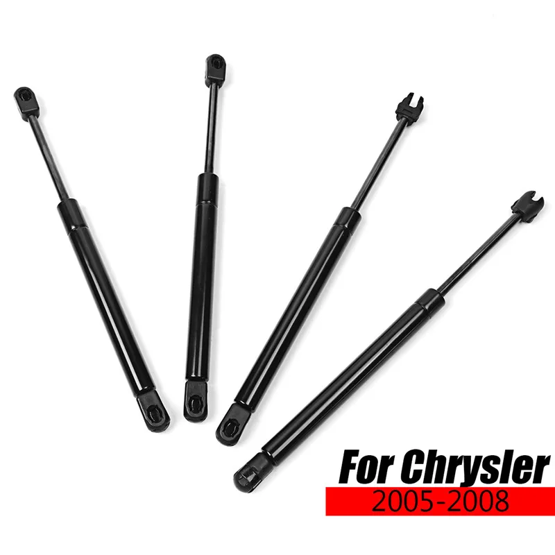 

4Pcs/Set Car Engine Hood holder + Rear Trunk Holder Lift Supports Gas Struts Tailgate For Chrysler 300 2005-2008