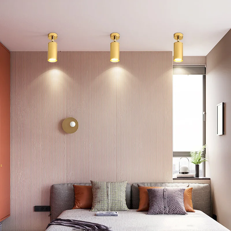 3 шт./лот золотой современный потолочный светильник светодиодный E27 лампа в комплекте ТВ задний коридор прикроватная настенная лампа для фото