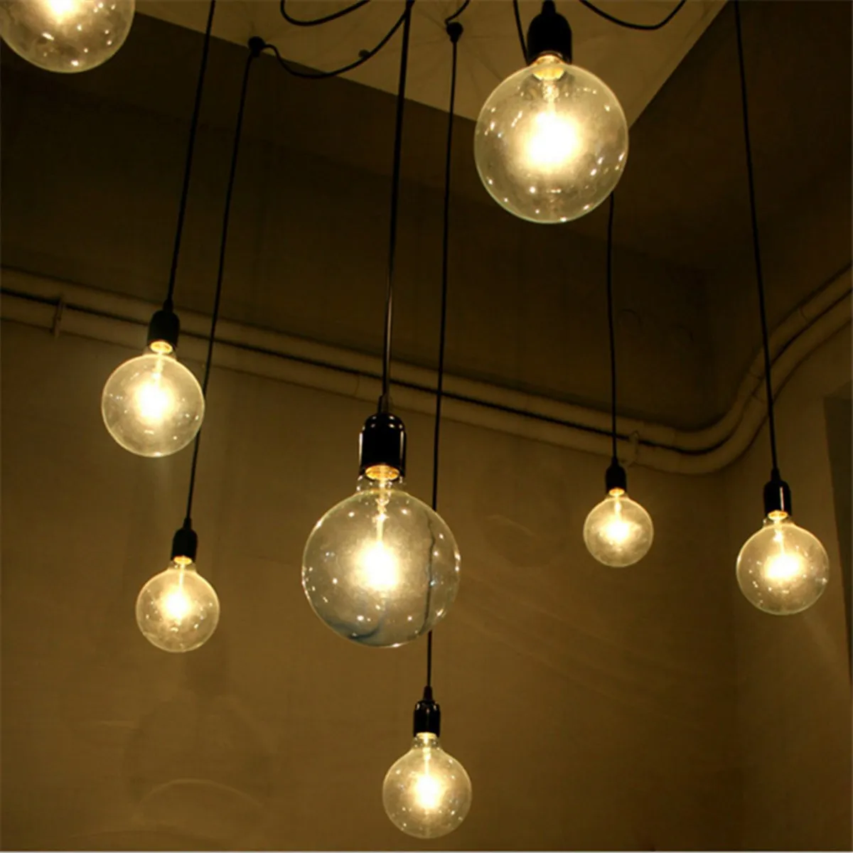 Retro Modern DIY 8 Liontin Lampu Gantung E27 Edison Bola Spider Malam Fixture Living Room Home Decor Novelty Pencahayaan Di Dari Retro Modern DIY 8 Liontin Lampu Gantung E27 Edison Bola Spider Malam Fixture Living Room Home Decor Novelty Pencahayaan Di Dari
