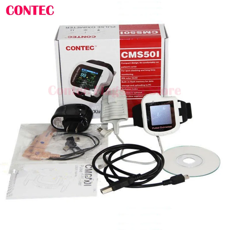 Pulse Oximeter ,Health,White color,CMS50I Pulse Oximeter, Wrist Watch Style,Blood Oxygen Monitor,PI,SPO2,PR