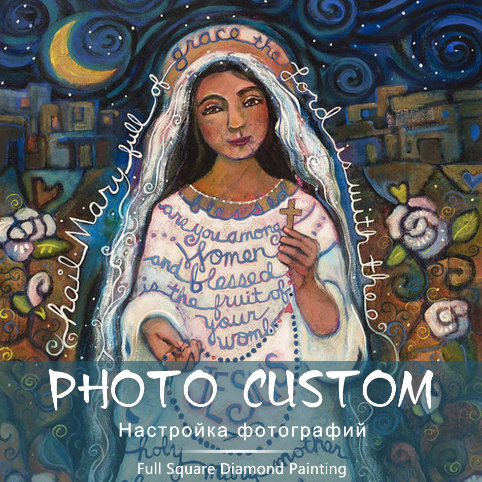 

Custom Photo! Religions photos Full Square/Round Drill 5D DIY Diamond Painting Personal Custom Cross Stitch 5D Mosaic Embroidery