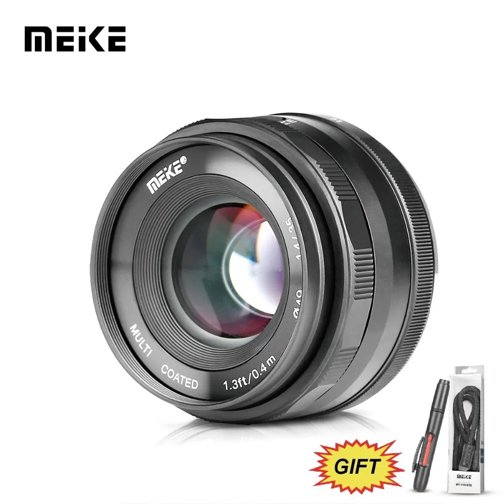 Meike MK-35-1.4 35 мм f1.4 объектив с широкой диафрагмой и ручной фокусировкой APS-C для sony NEX3/3N/5/5 T/5R/5N/NEX6/7/a5000/a5100/a6000/a6300