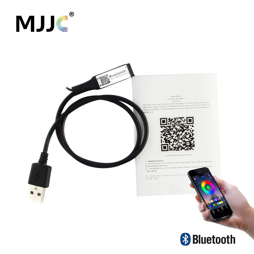 MJJC Bluetooth светодиодный контроллер RGB 5 В 12 24 Светодиодные ленты свет Беспроводной