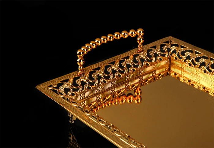 Luxury Serving Trays gold siliver  (10)