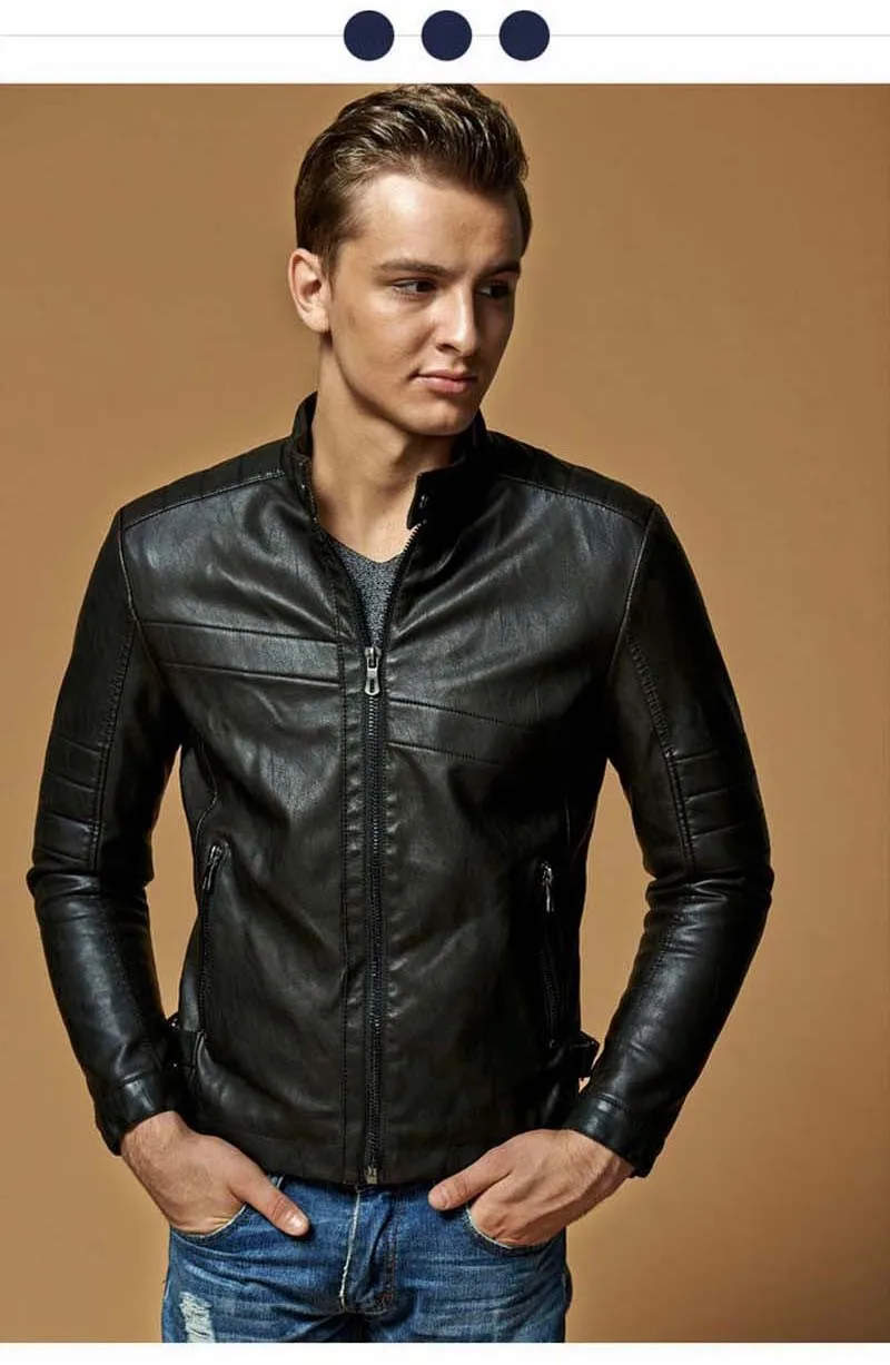 Осенне-зимняя мужская осенняя куртка из искусственной кожи, повседневные тонкие мужские пальто, мягкая куртка, куртка-бомбер, брендовая одежда в стиле милитари