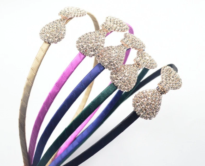 Wholesale New Girl Rhinestone Hair Bands Princess Elastic Headband