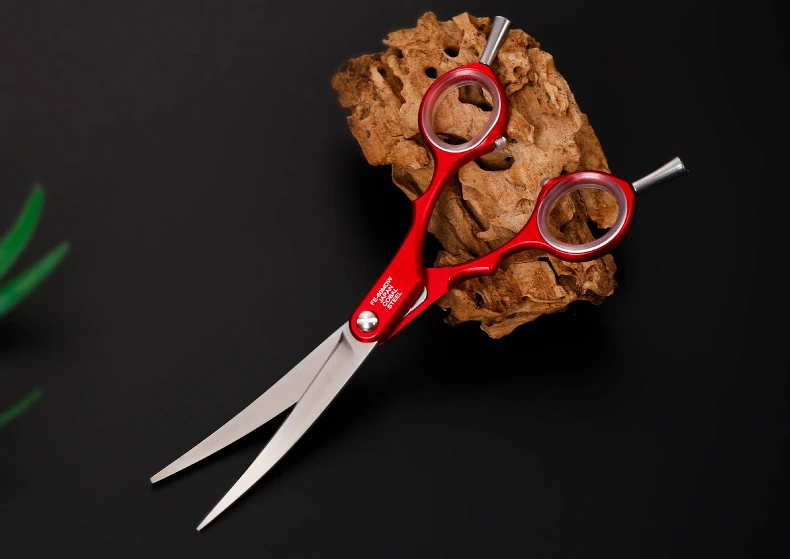 Fenice 6,0 дюймов красочные домашние животные стрижка изогнутые ножницы алюминиевая ручка для домашних животных собачья шерсть вырезать Япония VG 10