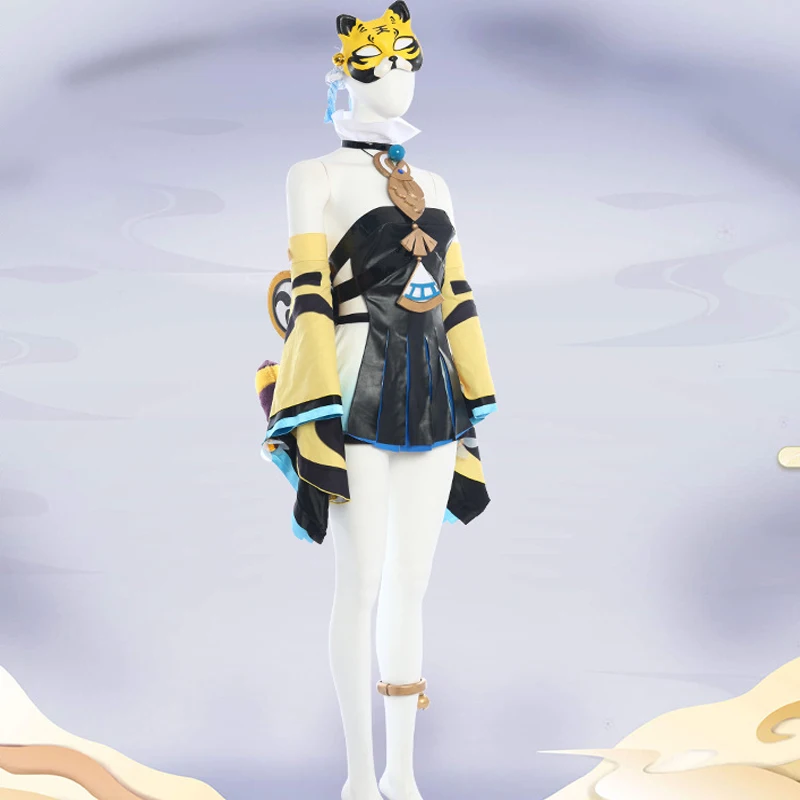 Игра Onmyoji косплей костюм девять жизни кот Косплей Костюм Униформа Хэллоуин
