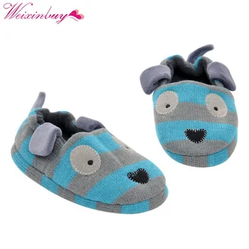 

infant baby cotton slippers home indoor non - slip baby plastic cartoon slippers New pink rabbit ears