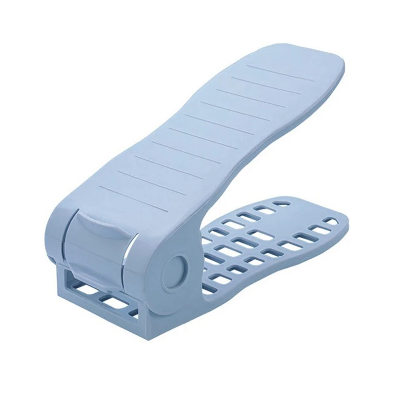 

1Pcs Space - Saving Adjustable Stock Durable Plastic Shoes Display Rack Multi-color Shoe Trees