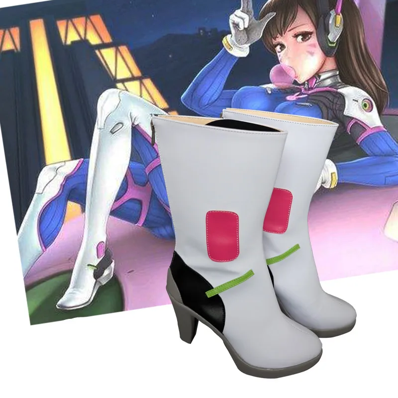 Популярная игра OW D. VA Song Hannah cosplay in maiden Костюм Хэллоуин супергерой реквизит
