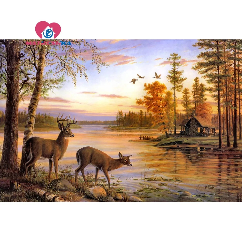 

Diamond painting full square Diamond embroidery landscape Paintings rhinestones diamonds handicrafts diamond cross stitch gift