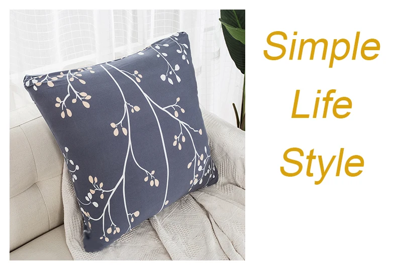 Knitted Cushion Cover Decorative Pillow Case Linen Square 45  45 Printed Pillowcase for Home Chair Decor and Car (3)