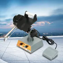 12 Педальный контроль авто Оловянная Подающая машина паяльная станция Регулируемая температура 220 В AU вилка Оловянная подача паяльная станция