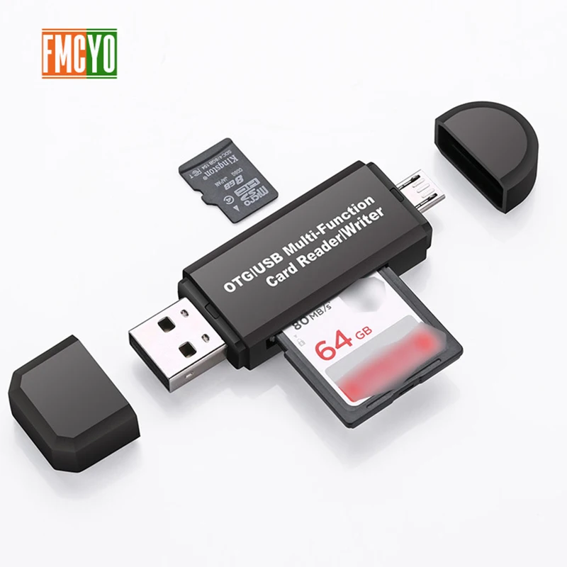 

Micro USB to Type C Adapter Support Micro SD/TF Card/USB Reader Data Transfer OTG Adapter Converter Support for dropship