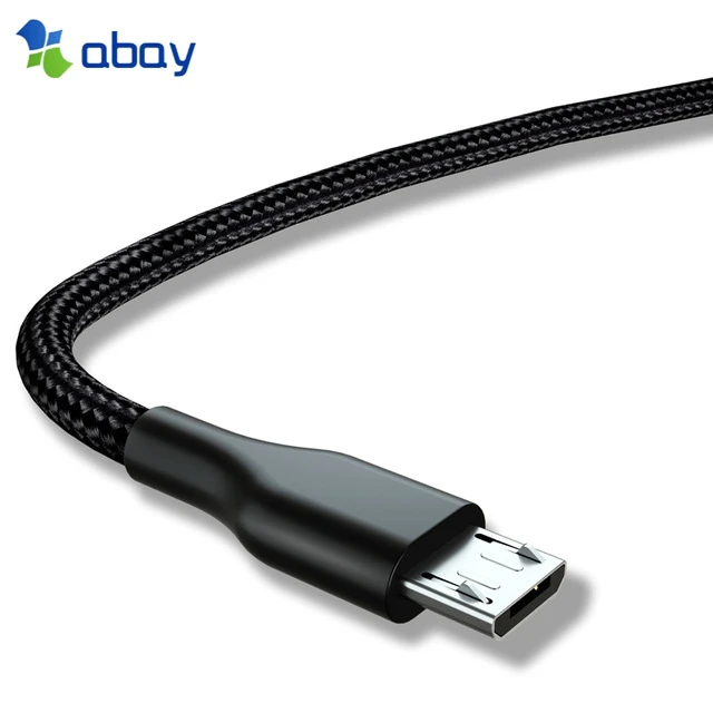 

Abay Micro USB Cable Data Sync USB Charging Cable For Samsung Huawei Xiaomi LG Andriod Microusb USB Charger Cable 1m 2m Cord