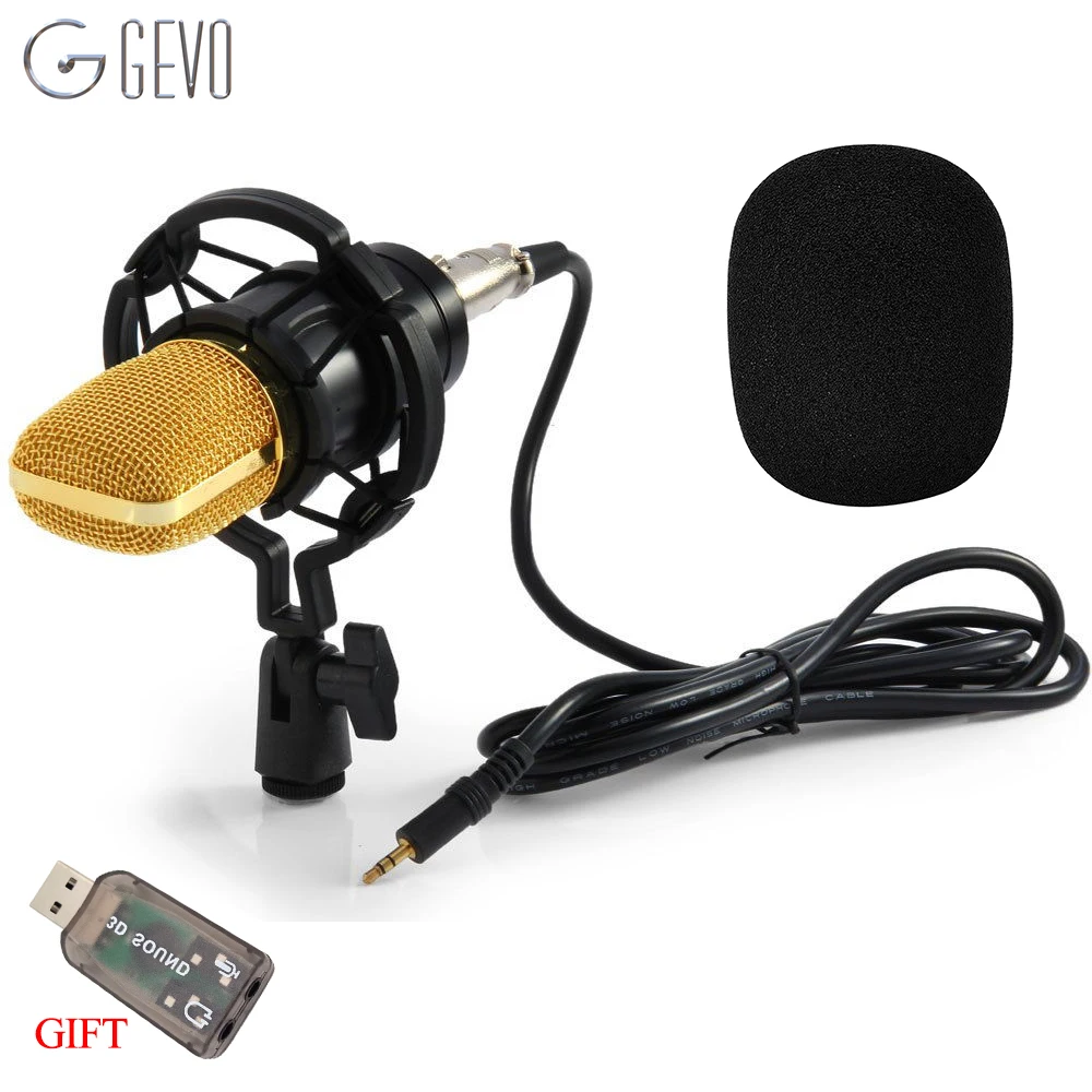 GEVO BM 700 Condenser Microphone For Pc Professional 3.5mm Wired