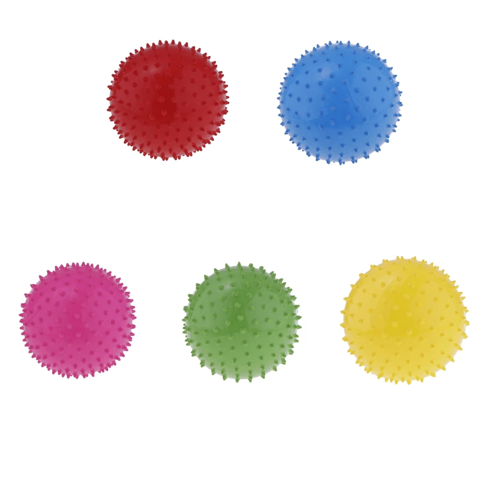 Yoga Massage Ball Spiky Gym Bouncy Balls Spiky Stress Release Kids Toy Outdoor Fun & Sports Toy