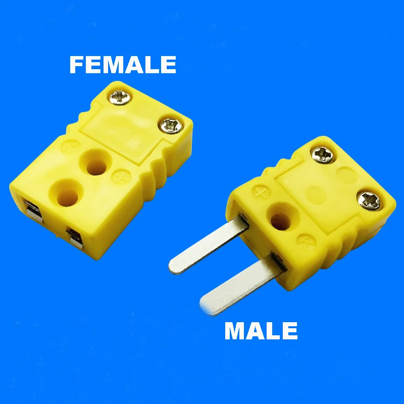 

5PC thermocouple K type temperature sensor connector Female Male socket quick connector