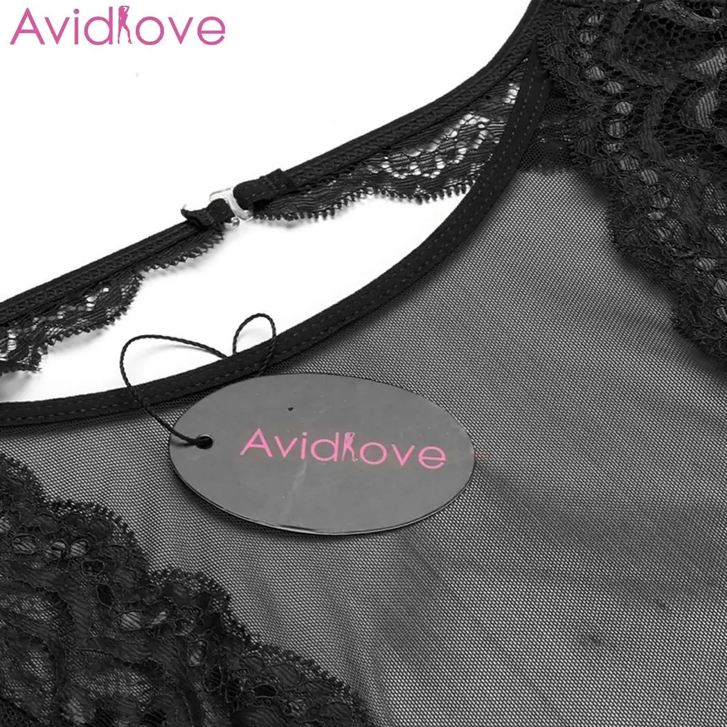 Женское Кружевное боди Avidlove облегающие с открытой спиной|Женское белье и боди| |