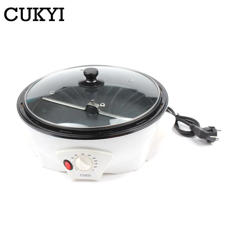 

CUKYI Electric Coffee beans Home coffee roaster machine roasting 220V non-stick coating baking tools household Grain drying