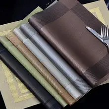 Кухня Столовая бар настольные декоративные коврики колодки 30*45 см ПВХ Нескользящие столовые приборы обеденная сетка изоляционный коврик 4 шт./лот