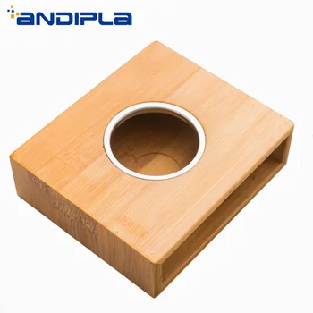 

Bamboo Candle Holder Glass Flower Teapot Heating Warmer Base Kettle Trivets Coffee Water Scented Tea Warmer Insulation Shelf New