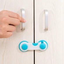 2 шт./компл. двери Ящики Шкаф замки безопасности Пластик замок защита от детей на мебели для безопасноти детей тумба с замком