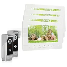 DIYSECUR 7inch Video Intercom Video Door Phone 700TV Line IR Night Vision Outdoor Camera for Home / Office Security System 2V4
