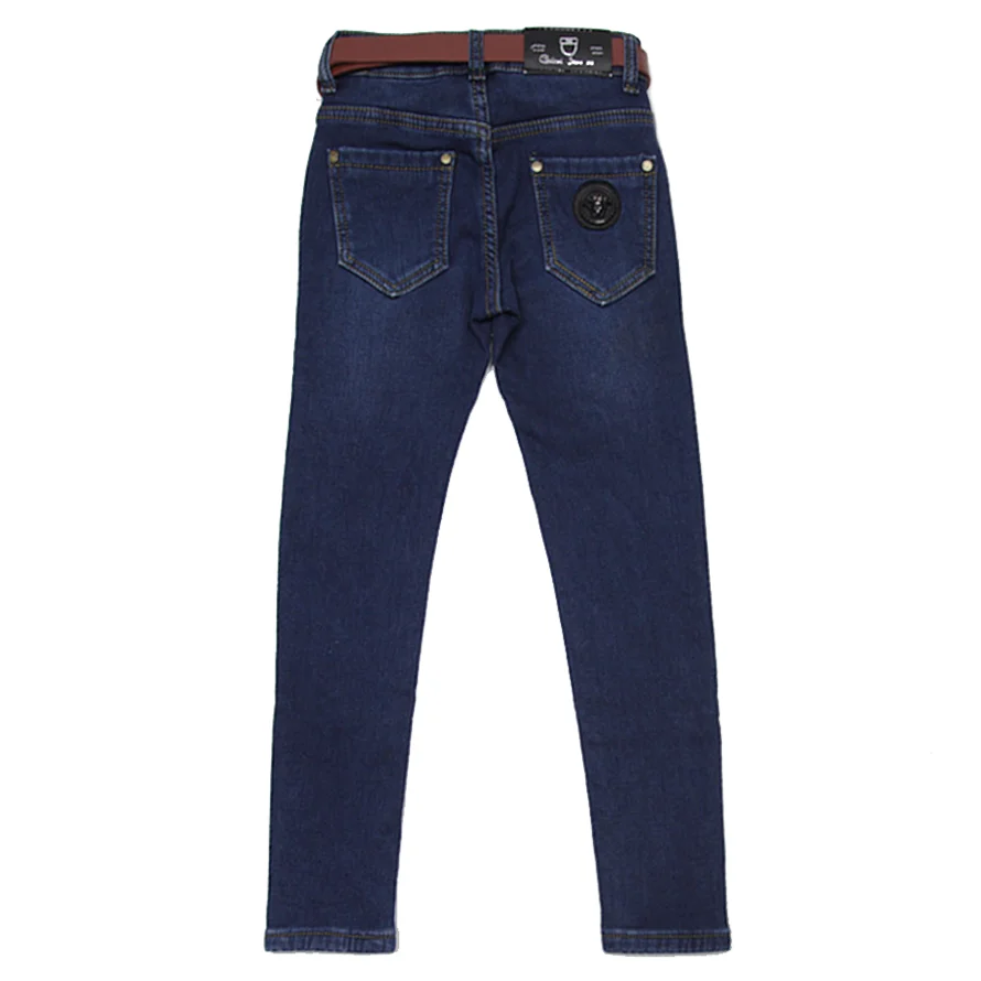 stylish classic Insulated jeans for girls dark blue