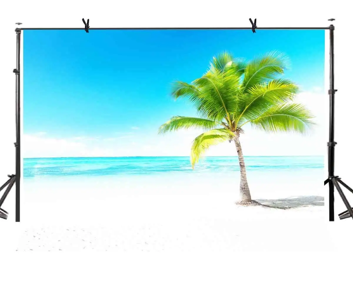 

7x5ft Natural Scenery Backdrop Blue Sky and Sea Minimalism Photography Background and Photography Studio Backdrop Props