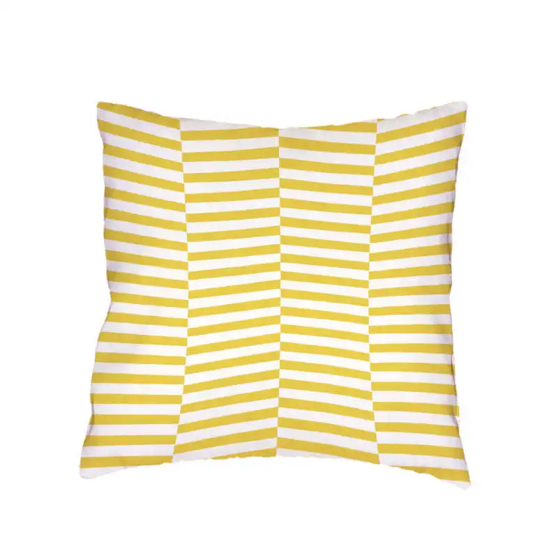 Серый, желтый полосатый геометрический cojin прямоугольный пледы подушки Чехол funda cojin 45*45 см домашний диванчик украшение автомобиля наволочка - Цвет: 8